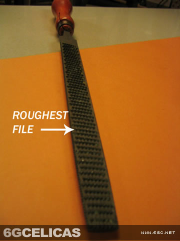 Roughest file for removing major curb damage and deep scratches